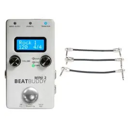 Beatbuddy Mini 2 Drum Pedal Us/Cn Model + Gator Patch Cable 3 Pack Bulk Order