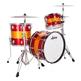 Ludwig Classic Maple Fab 3-Pc Shell Pack - Triband Red/Gold Sparkle - Open Box Original
