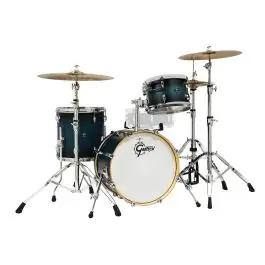 In Demand Gretsch Renown 2 3-pc Drum Set (18/12/14) - Satin Antique Blue Burst - Open Box