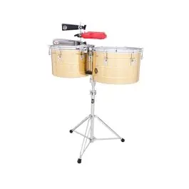 Latin Percussion Tito Puente 15" and 16" Thunder Timbales - Brass Handmade