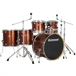 Ludwig Evolution 6-Piece Shell Pack w/22" Kick - Copper Sparkle Time-Limited
