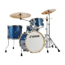 Sonor AQX Jazz 4-pc Shell Pack w/ 18" Kick - Blue Ocean Sparkle Last Chance