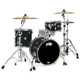 PDP Concept Maple 3-Piece Bop Shell Pack - Satin Black Free Delivery