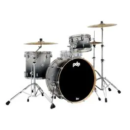 Limited Edition Open Box PDP Concept Maple 3-Piece Rock Shell Pack - Silver to Black Fade