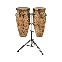 Latin Percussion Aspire 10" and 11" Conga Set with Double Stand - Havana Café Limited Edition