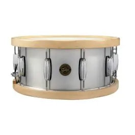 Price Drop Gretsch Drums Aluminum Wood Hoop Snare Drum - 6.5x14"