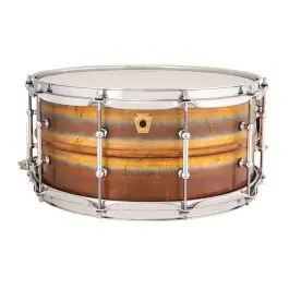 Handmade Ludwig Bronze Phonic 6.5x14" Raw Bronze w/Tube Lugs - Used