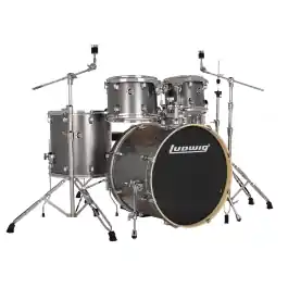 Buy Direct Ludwig Evolution 5-Piece Shell Pack w/22" Kick - Platinum Sparkle