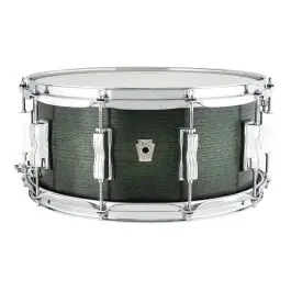 Super Sale Ludwig 6.5x14" Classic Oak Snare Drum - Green Burst