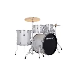 Ludwig Accent Fuse 5pc Drum Set w/ Cymbals - Silver Sparkle Hot Deal