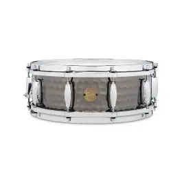 New Arrival Gretsch Drums 5x14" Hammered Black Steel Snare Drum