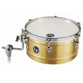 Popular Latin Percussion 13" Brass Timbale with Chrome Hardware and Mount Bracket