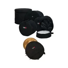 Limited Offer Gator Cases GP-FUSION16 5-Piece Fusion Set Bags + 22" Cymbal Backpack