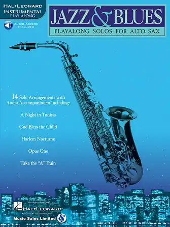 Jazz & Blues Play-Along Solos for Alto Sax Free Shipping