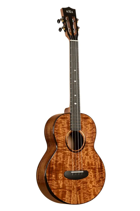 Kala Contour All Solid Gloss Acacia Baritone Ukulele w/ Bag Price Drop