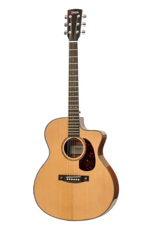 Saga 700 Series Solid Spruce Top Acoustic Guitar w/Pickup Low Price