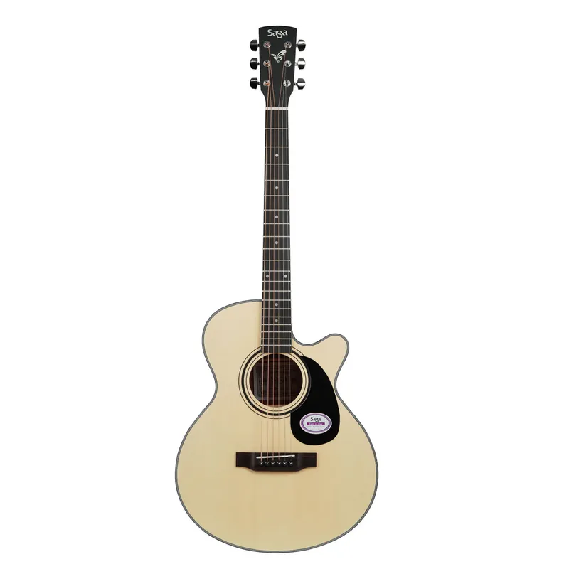 New Release Saga 600 Series Spruce Top Acoustic Guitar w/Pickup