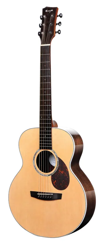 Certified Enya Q1 36" Solid Spruce/Rosewood Acoustic Guitar w/ Pickup