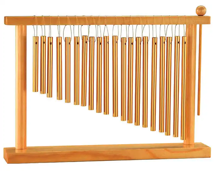 Opus Percussion 20 Bar Chime Set on Wooden Frame Stand with Mallet Save Now