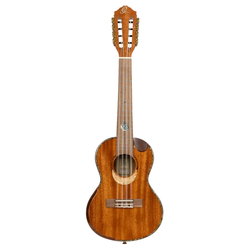 Popular ORT-ECLIPSE-TE8ORTEGA ECLIPSE  - TENOR 8-STRING UKULELE, ALL SOLID MAHOGANY, ARMREST & CUTAWAY, INCL. DELUXE GIGBAG