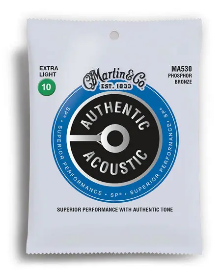 Limited Edition Martin Authentic Acoustic SP 92/8 Phosphor Bronze Guitar String Set (4 Sizes)