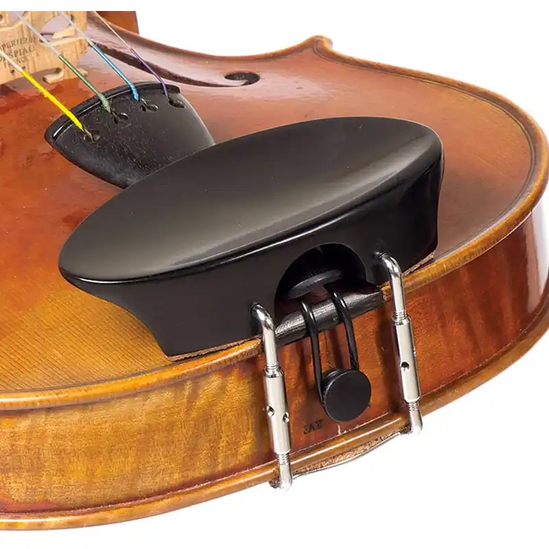 Violin Chinrest Flesch New Mod Ebony 1/2 Factory Price