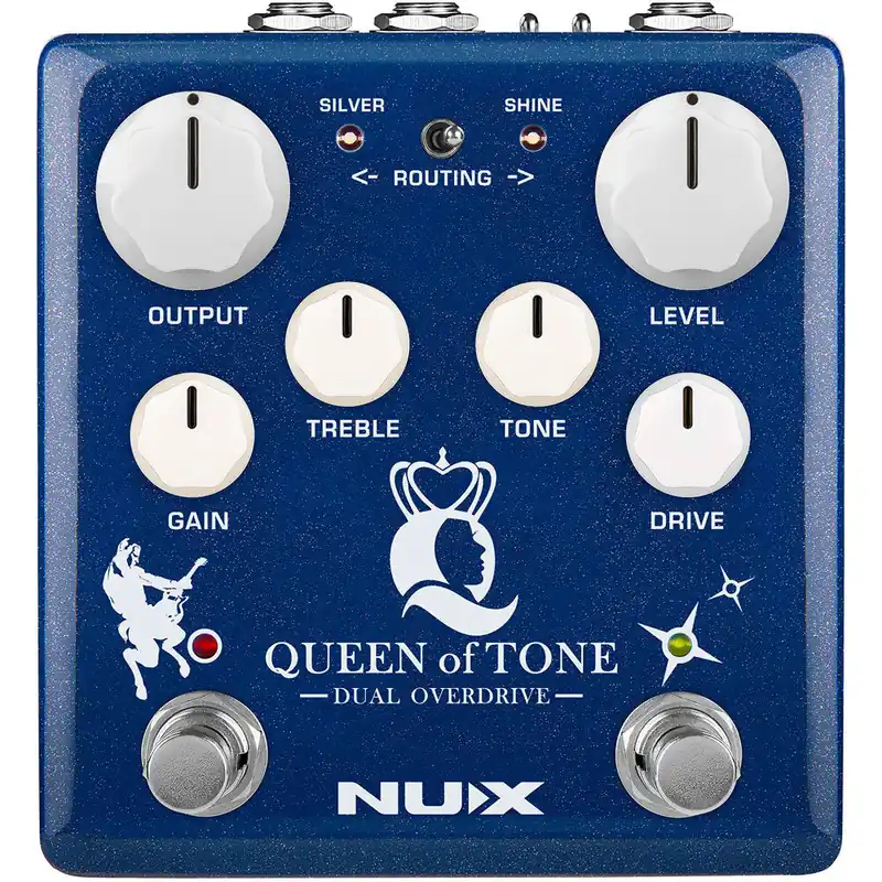 NUX Verdugo Series Queen Of Tone Dual Overdrive Effects Pedal Next Day Delivery