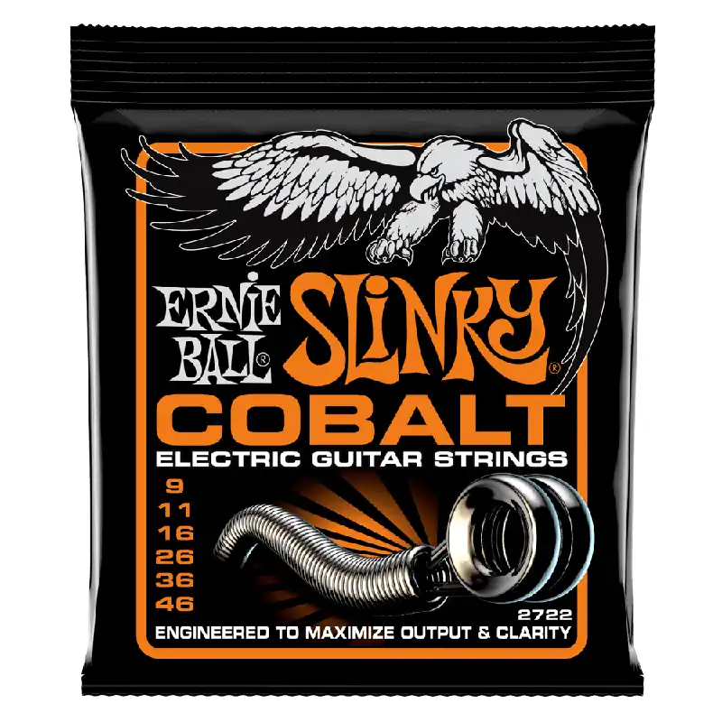 Luxury Ernie Ball Cobalt Hybrid Slinky 9-46 Electric Guitar Strings