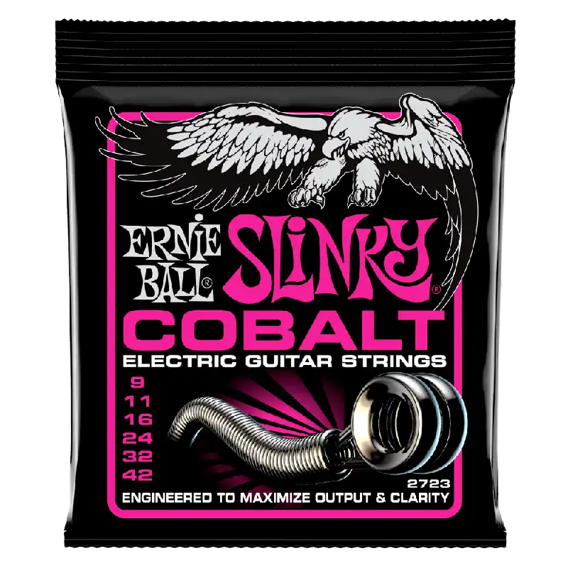 Direct From Manufacturer Ernie Ball Cobalt Super Slinky 9-42 Electric Guitar Strings
