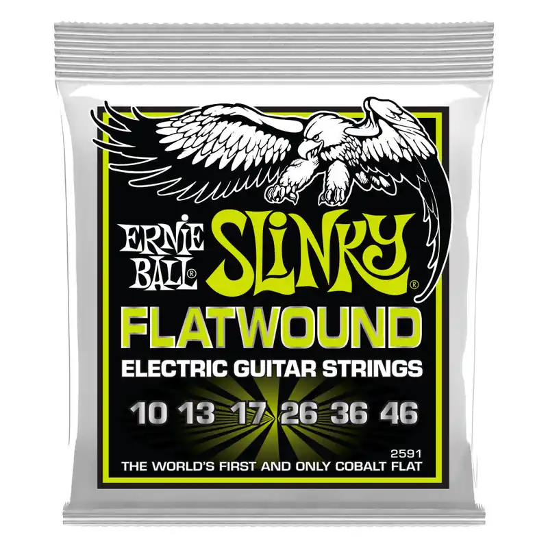 Ernie Ball Regular Slinky Flatwound 10-46 Electric Guitar Strings Last Chance