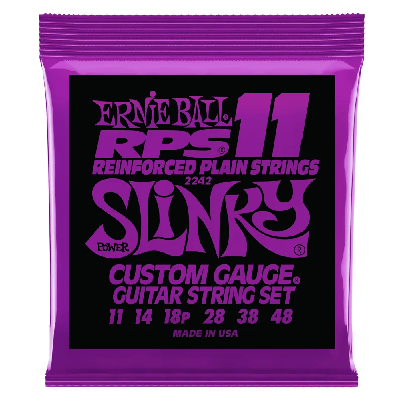 Buy Online Ernie Ball 2242 Nickel Wound RPS Electric Guitars Strings 11-48 Power Slinky