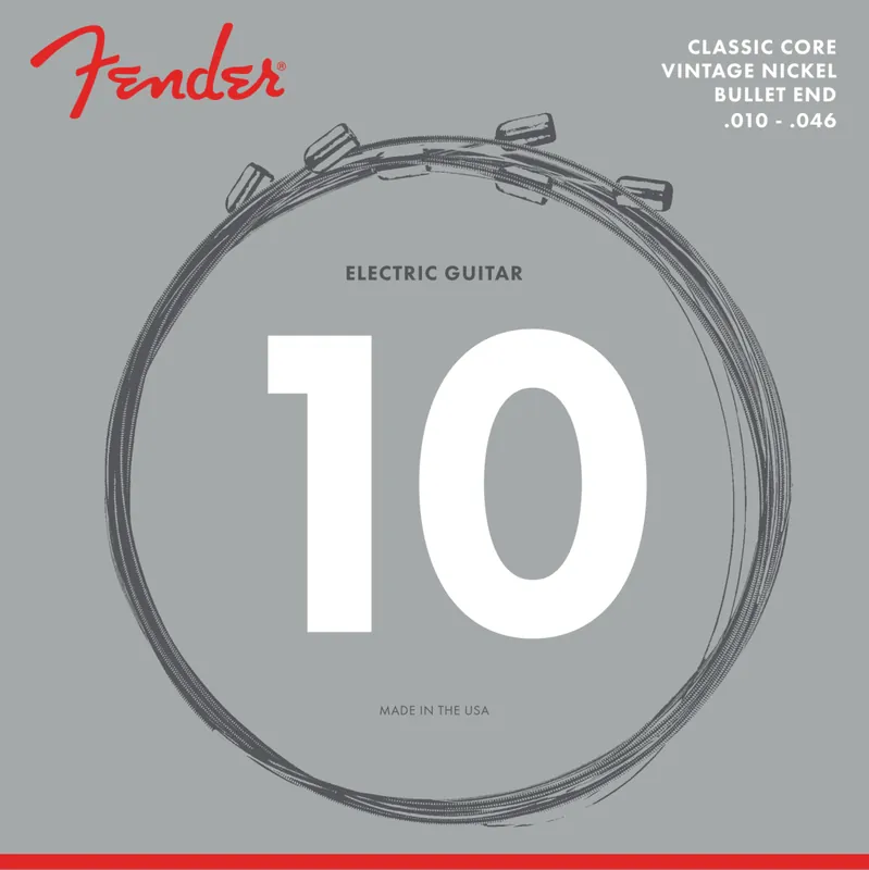 Last Chance Fender 3155R Classic Round Core Bullets 10-46 Pure Nickel Electric Guitar Strings