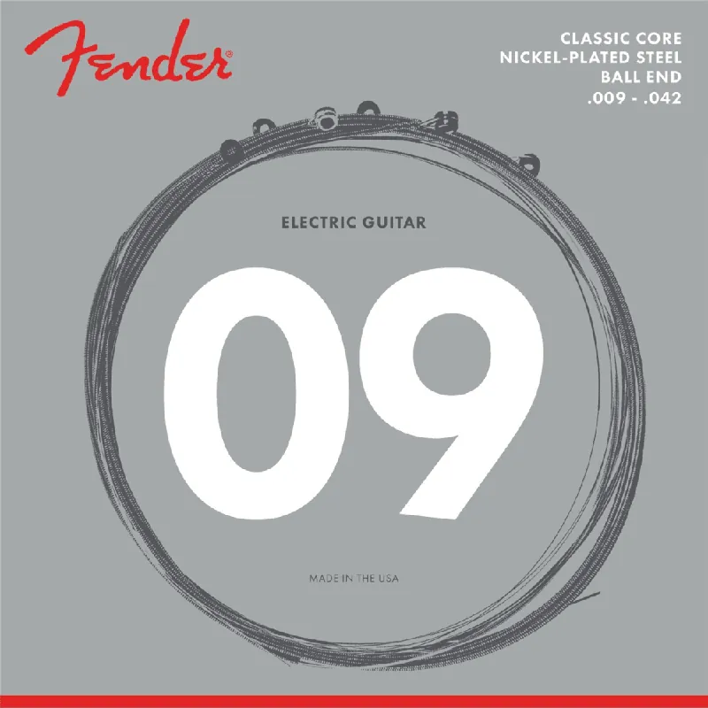Hot Picks Fender 255L Classic Round Core 9-42 Nickel Electric Guitar Strings