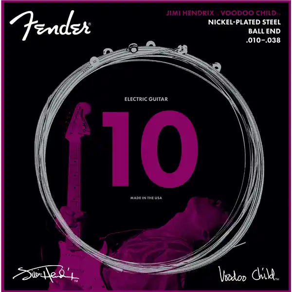 Fast Shipping Fender Jimi Hendrix Voodoo Child 10-38 Electric Guitar Strings