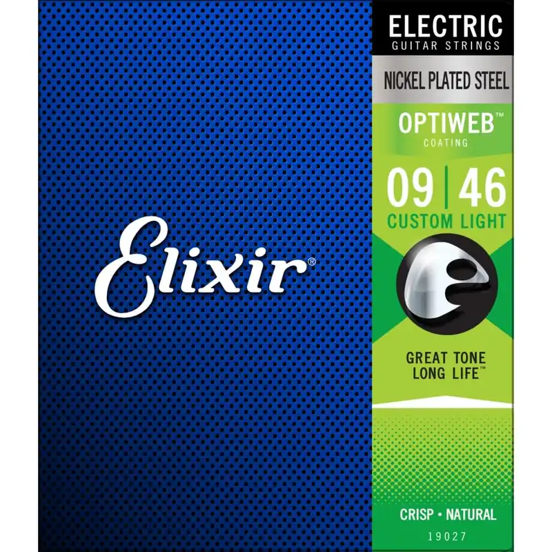 Best Choice Elixir Optiweb Nickel Wound 9-46 Electric Guitar Strings [19027]
