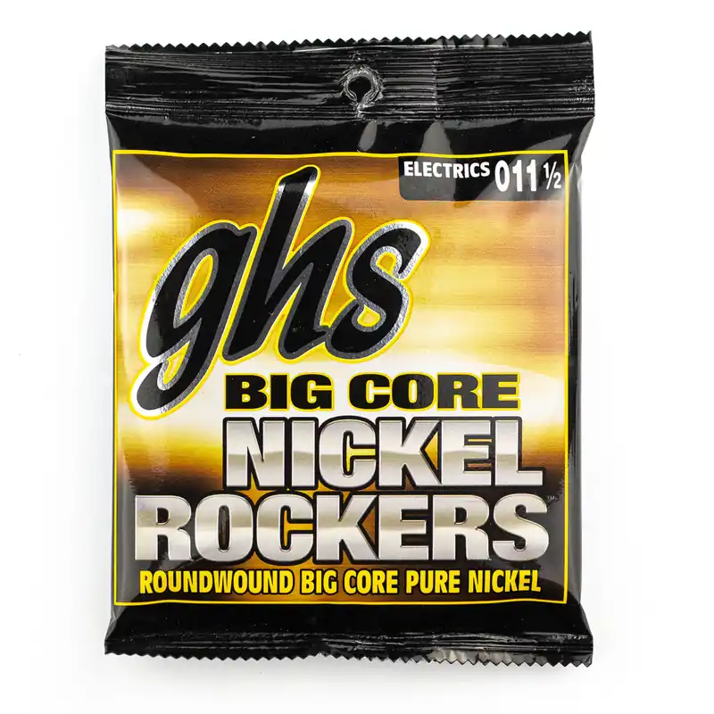 GHS Big Core Nickel Rockers Pure Nickel 11.5-56 Electric Guitar Strings, Medium Shop Now
