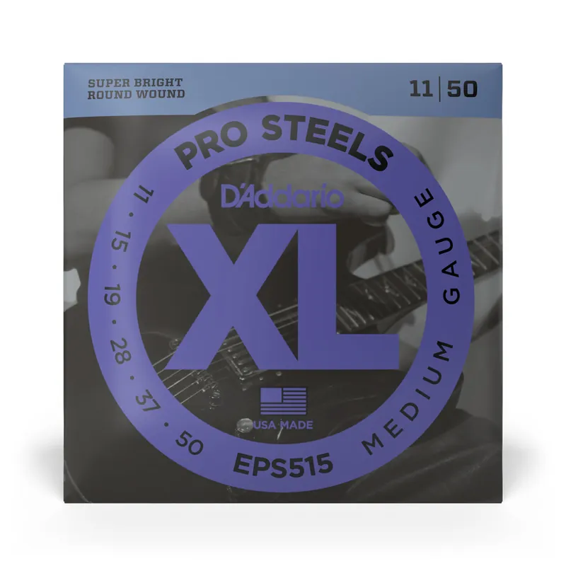 D'Addario Pro Steels Stainless Steel 11-50 Electric Guitar Strings, Jazz Rock Warranty Included