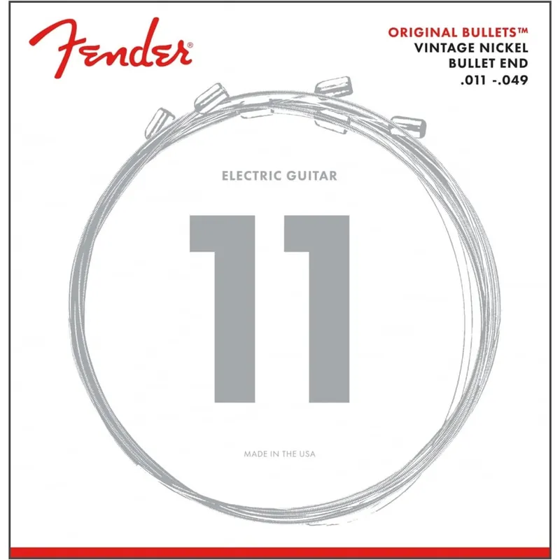 Limited Offer Fender Original Bullets 3150M Pure Nickel Wound 11-49 Gauge Electric Guitar Strings
