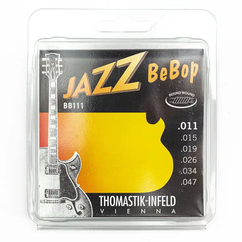 In Demand Thomastik-Infeld BB111 Jazz BeBop Nickel Roundwound 11-47 Electric Guitar Strings