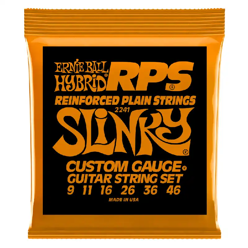Weekend Sale Ernie Ball 2241 Nickel Wound RPS Electric Guitars Strings 9-46 Hybrid Slinky
