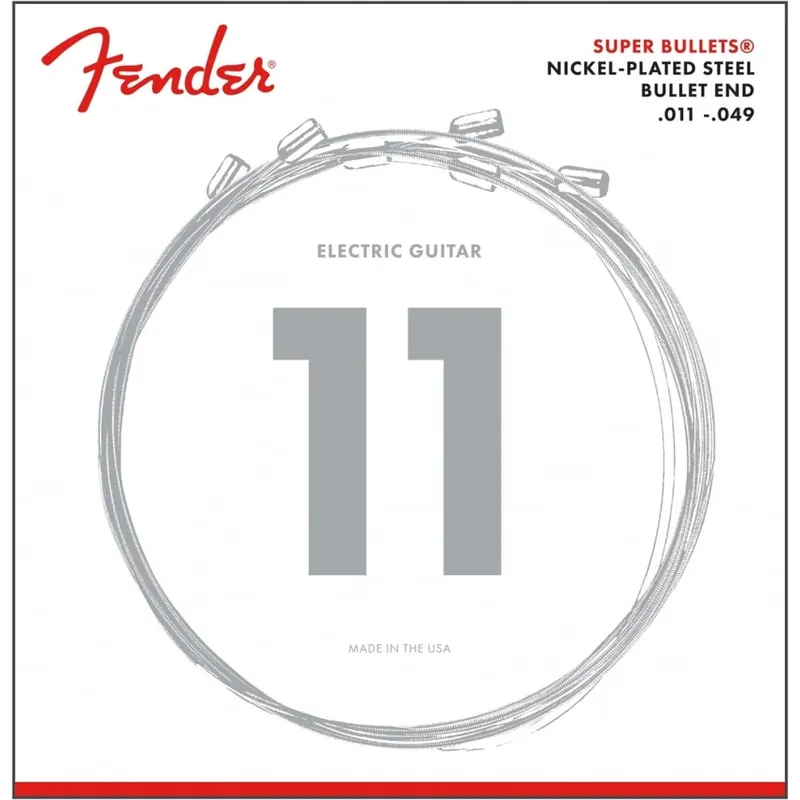 Today Only Fender Super Bullets Nickel Wound 11-49 Electric Guitar Strings, 3250M
