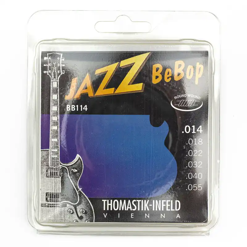 Best Choice Thomastik-Infeld BB114 Jazz BeBop Nickel Roundwound 14-55 Electric Guitar Strings