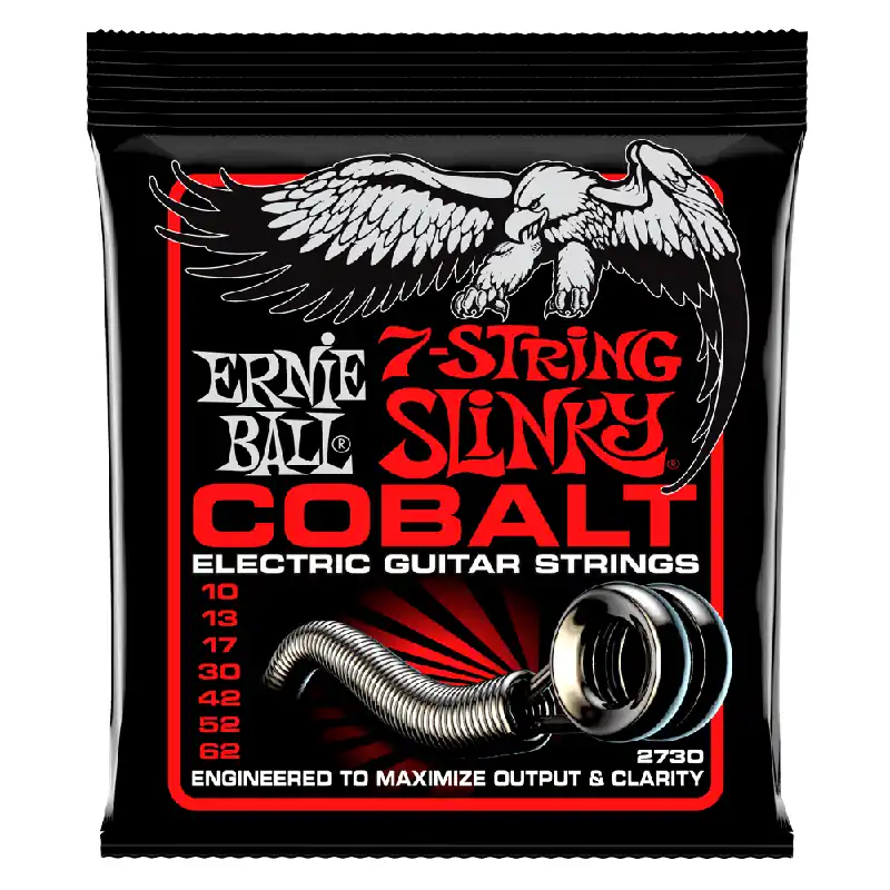 Ernie Ball Cobalt STHB Slinky 7-String 10-62 Electric Guitar Strings Limited Offer