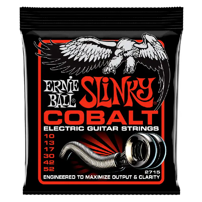 Ernie Ball Cobalt Skinny Top Heavy Bottom Slinky 10-52 Electric Guitar Strings Genuine