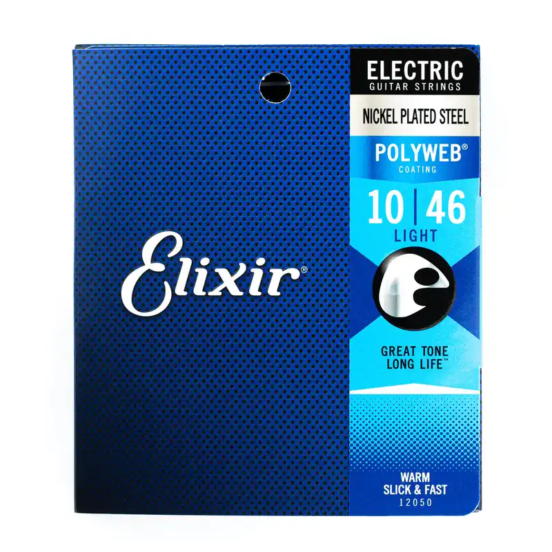 Affordable Elixir Polyweb Nickel Wound 10-46 Electric Guitar Strings [12050]