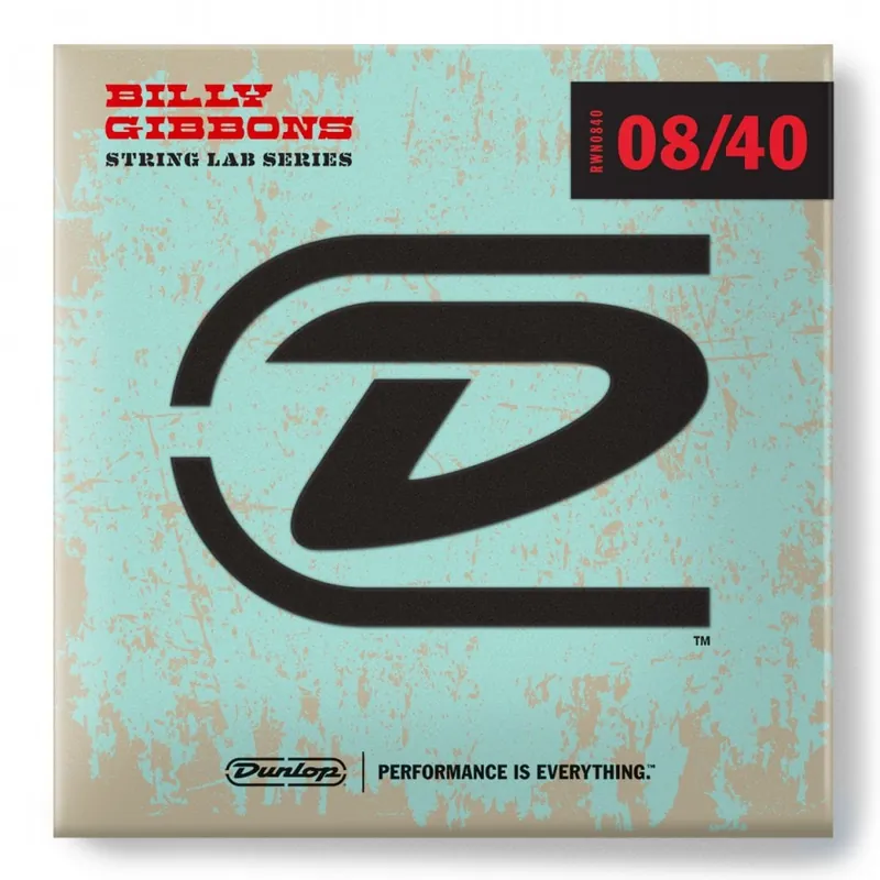 Jim Dunlop Billy Gibbons 8-40 Electric Guitar Strings Professional Grade