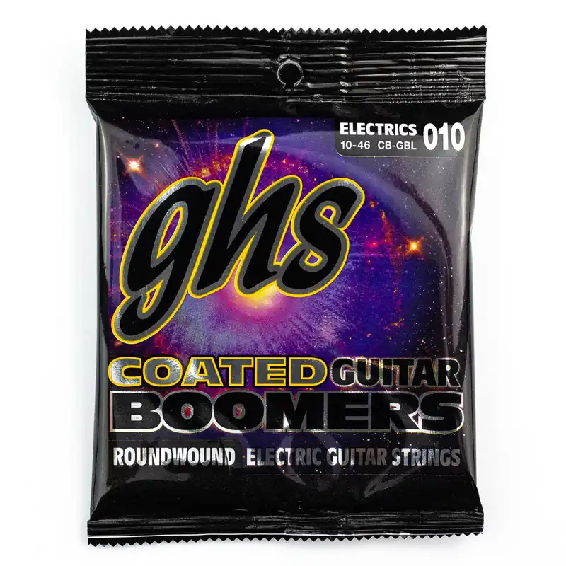 GHS Coated Boomers Nickel-Plated Steel 10-46 Electric Guitar Strings, Light No Minimum Order