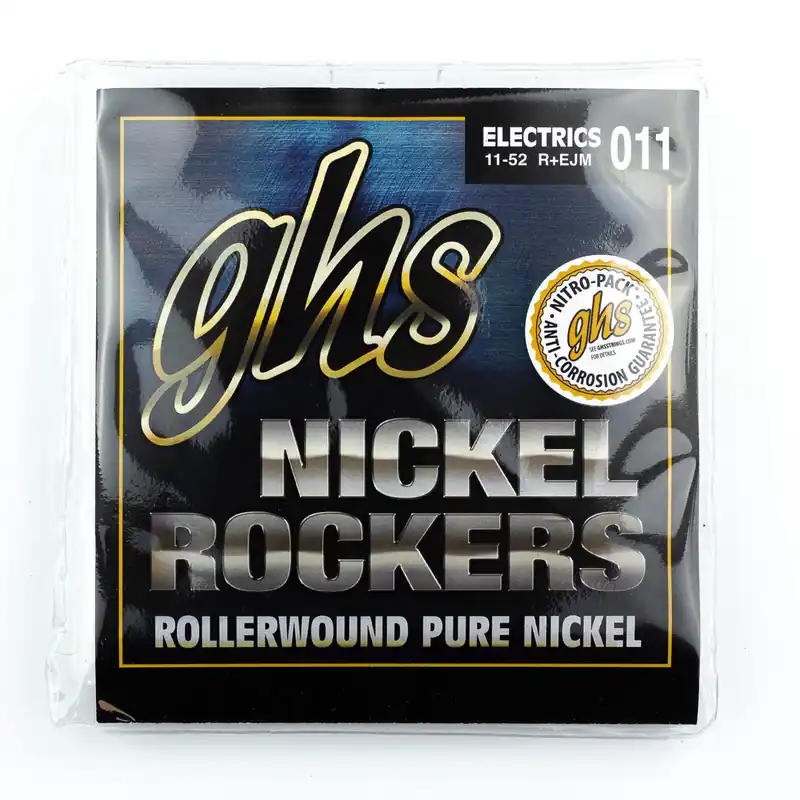 Special Discount GHS Nickel Rockers Pure Nickel Rollerwound 11-52 Electric Guitar Strings, Custom Medium