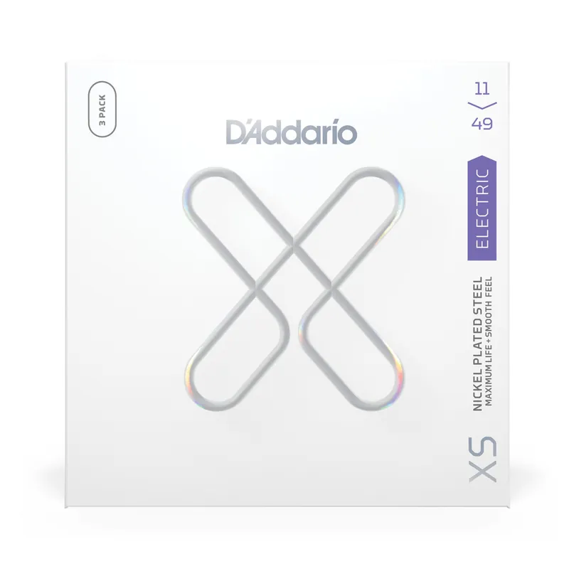 D'Addario XS Coated Nickel Wound 11-49 Electric Guitar Strings, 3-Pack Best Choice