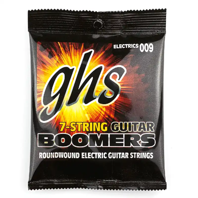 While Supplies Last GHS Boomers Dynamite Nickel 7-String 9-62 Electric Guitar Strings, Custom Light